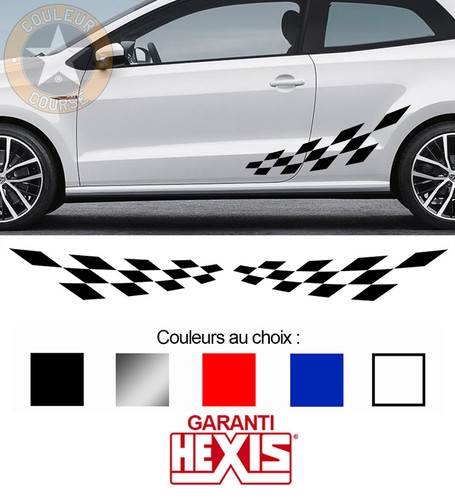 Bandes damiers decor sport - 2,