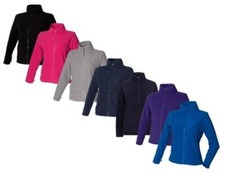 Henbury Femmes Noir Gris Violet Rose Bleu Micro Polaire Veste Fermeture Éclair