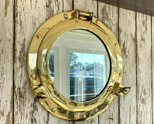 Miroir hublot aluminium fait