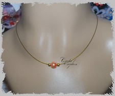 Collier De Perle Rose Nacrée