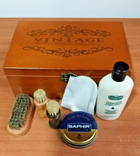 Coffret bois vintage cirage - coffret,