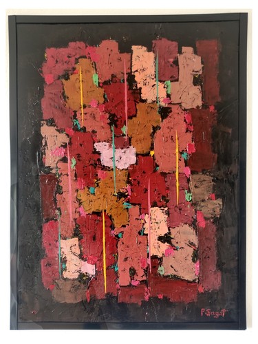 Peinture abstraite huile - ,