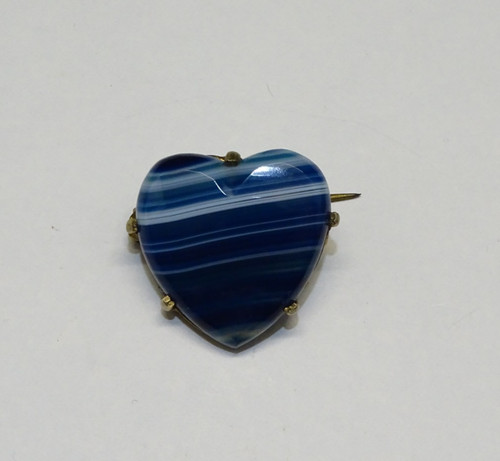Jolie broche forme coeur - broche, de
