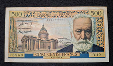 BILLET DE 500 FRANCS VICTOR HUGO DU 7-1-1954, TB.