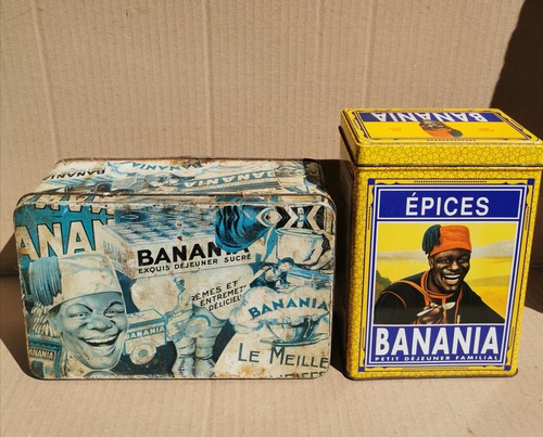 Boîtes anciennes banania - boîtes, banania.