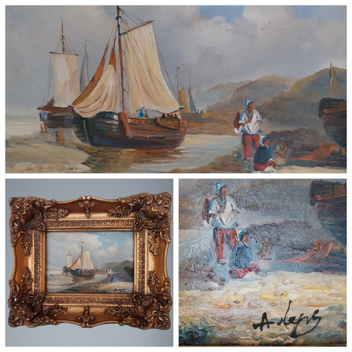 Tableau marine peinture - peinture, à