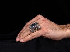 Chevalière fait à la main en Argent Massif 925 Ottoman de la haute joaillerie