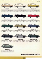 Catalogue brochure Renault 18