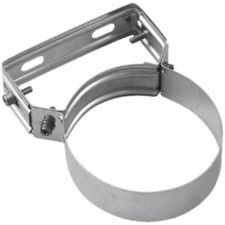 Bride murale réglable pour conduit isolé double paroi inox TEN