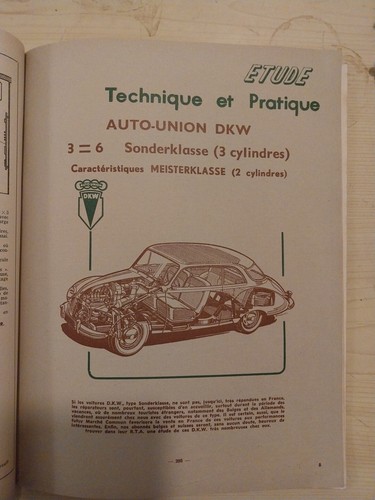 Revue technique auto - technique, dkw