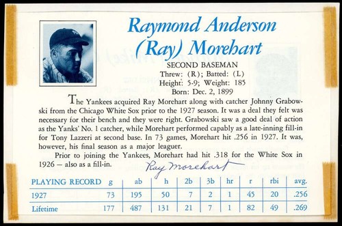 Ray morehart psa dna signed - ray,