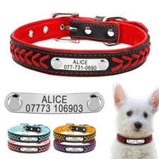 Collier pour Chien Personnalisé en Cuir réglable – Gravure Offerte Robuste S-XL