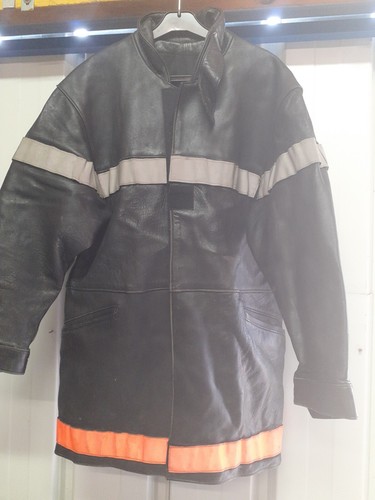 Veste cuir pompier 104 - veste,