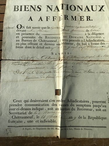 Affiche biens nationaux - affiche,