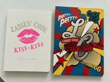 Ladies' Code Pretty Pretty + Poster + Kiss Kiss RARE KPOP LOT USED + Photocards