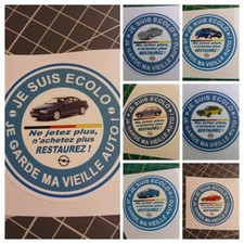 Autocollant OPEL Je suis écolo je garde ma vieille auto Corsa Tigra CalibraManta