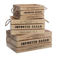 Atmosphera  Set de 3 cagettes