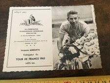 Cpa Cyclisme Jacques Anquetil 1963 Compagnie Assurance Cyclisme Tour De France