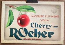 Tôle & Litho publicitaire d'époque La cerise Cherry-Rocher /RSC45