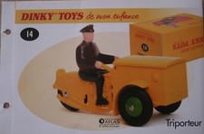 DINKY TOYS DE MON ENFANCE ATLAS  FASCICULE SEUL  TRIPORTEUR