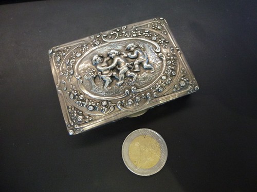 Rare tabatière argent - tabatière,