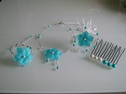 Parure enfant turquoise - enfant, turquoise/ivoire