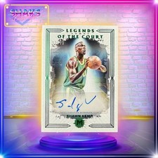 2023-24 Topps Motif Shawn Kemp Green  Auto 02/10 Legends Of The Court
