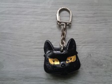 ANCIEN PORTE CLE  MARCHAL  CHAT MINIATURE JE NE PRETE MES YEUX QU'A ..1960