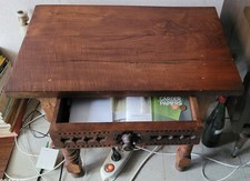 Petite Table Basse Rustique Vintage en Bois Massif Style Rustique Espagnol