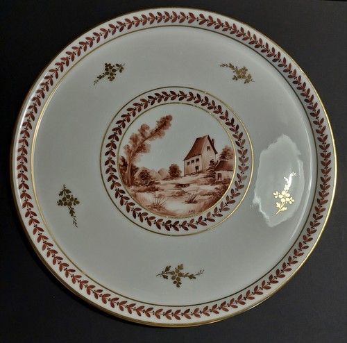 Porcelain plate from limoges - porcelain,