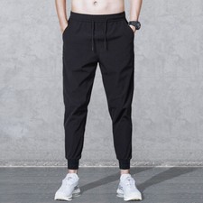 Pantalon De Survêtement De Sport Décontracté Pour Hommes Taille Élastique /