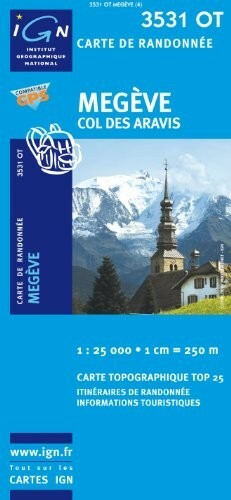 Carte randonnée ign - randonnée, 3531oet