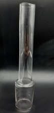 Ancien Cheminée lampe à pétrole en verre  26 cm N°9 FAIT MAIN