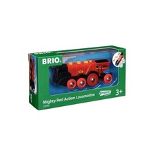 BRIO World - 33592 - Locomotive Rouge Puissante A Piles - Jouet en bois