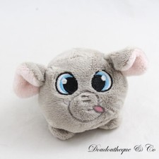 Peluche boule éléphant NATURE PLANET gris balle 7 cm (DOU)