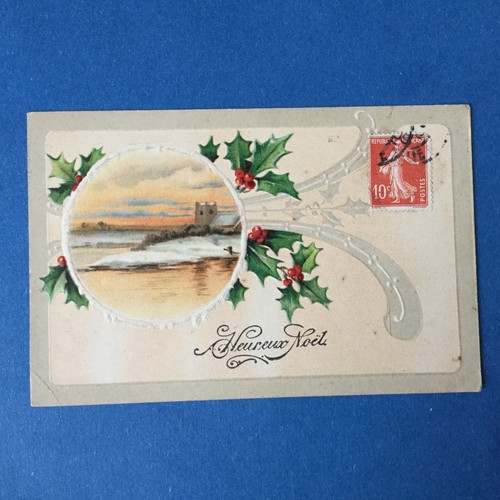 Cpa gaufrée carte - cpa, ancienne