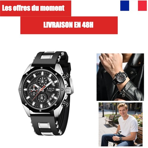 Montre homme lige vintage - homme,