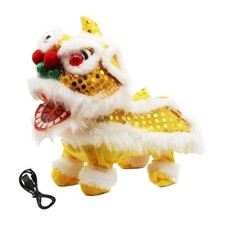 Jouet en peluche lion chantant électrique Lion en peluche Jouet interactif lion