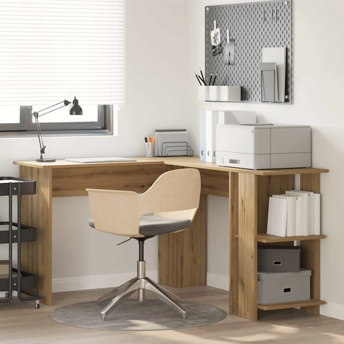 Bureau angle avec étagère - bureau,