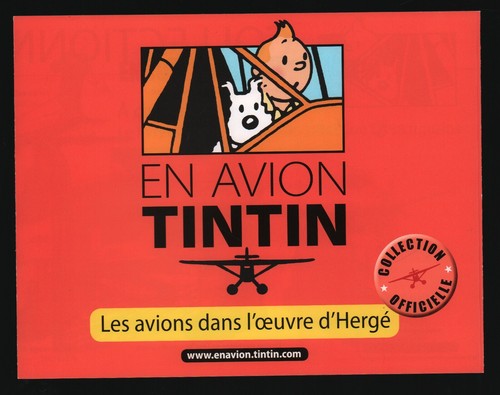 Hergé dépliant en avion - .,