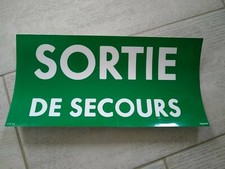 LEGRAND Etiquette Bloc secours SORTIE DE SECOURS Évacuation d'urgence BAES NEUF