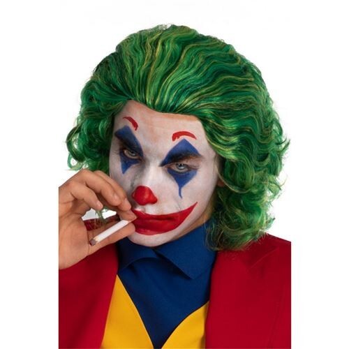 Perücke joker clown - clown, verte
