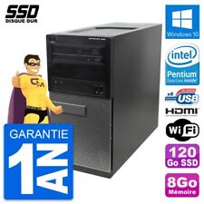 PC Tour Dell OptiPlex 390 MT Intel G630 RAM 8Go SSD 120Go HDMI Windows 10 Wifi