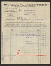 TERRENOIRE (42) Usine FOURCHE de JARDINAGE "MANUFACTURE de FOURCHES" en 1926