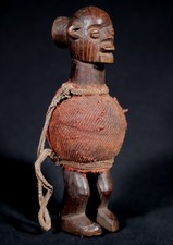 Art Africain Afrique Ancienne Statuette Miniature Téké Ex Collection - 13,5 Cms