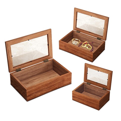 Boîte rangement bois - rangement, en