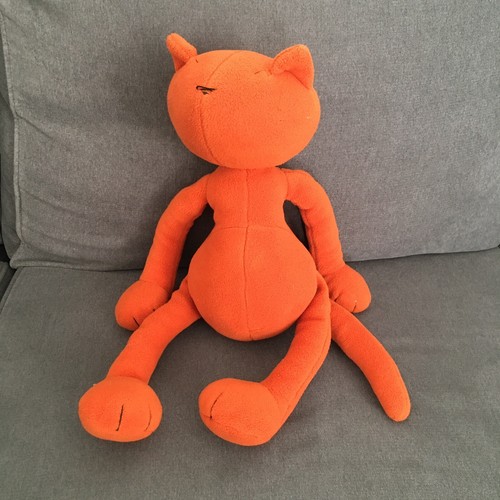 Peluche chat orange printemps - peluche,