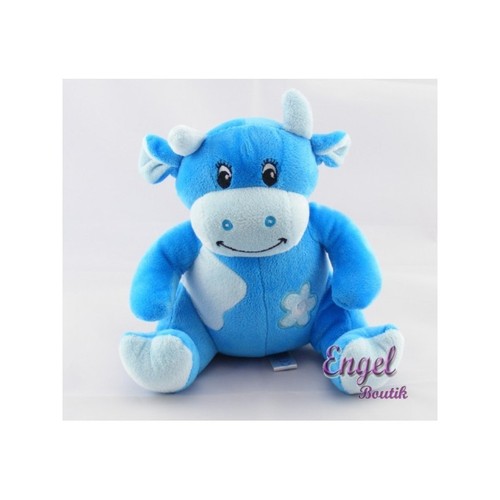 Doudou hochet vache bleu - doudou,