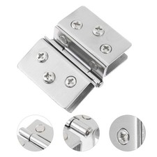  2 Pcs Charniere Inox Charnières Pour Armoires De Porte L'armoire