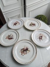 5 assiettes à dessert en